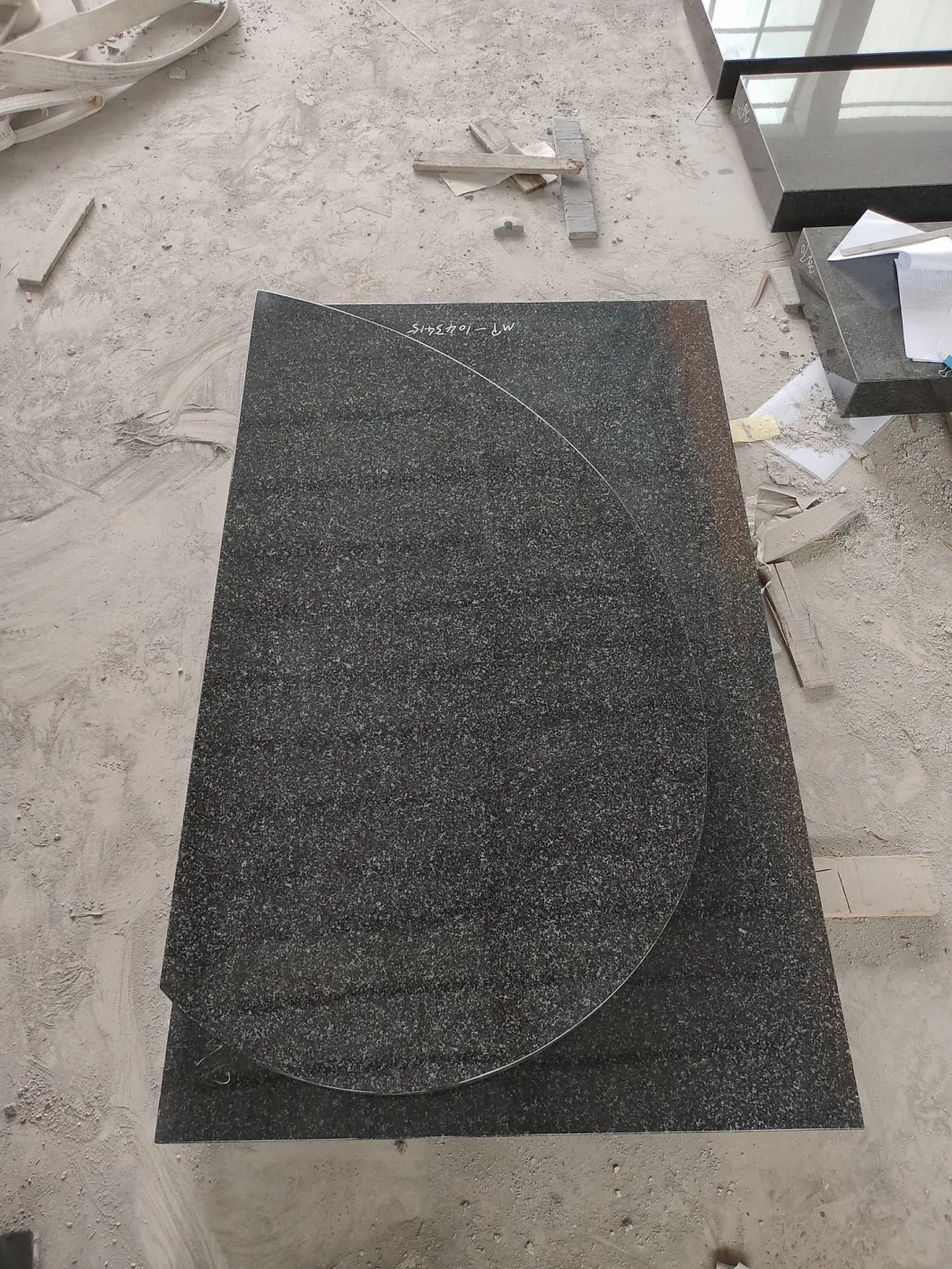 Fashion Oxford Regal Granite Cemetery Headstones Semicircle Design USA Tombstone