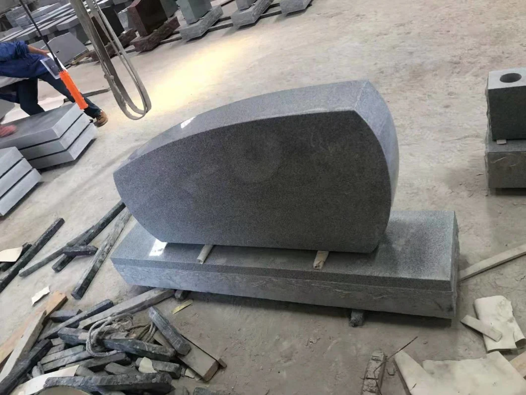 USA Memorial Russia Granite Grey Tombstone Headstone Monuments